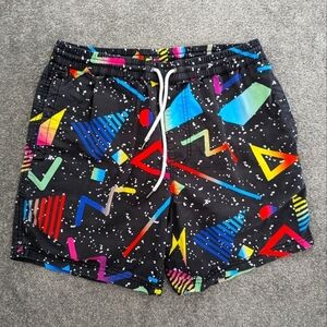ZOO York 80s 3d print retro vibes swim trunks size Large